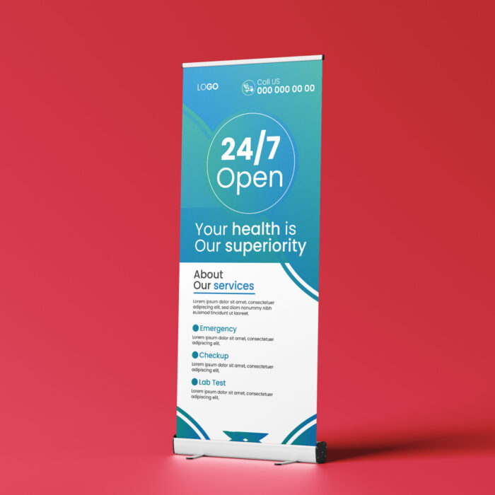 Rollup Banner Stand With Print 200x85cm