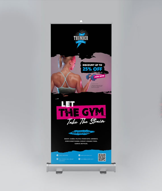 Roll up Banner 85 x 200cm